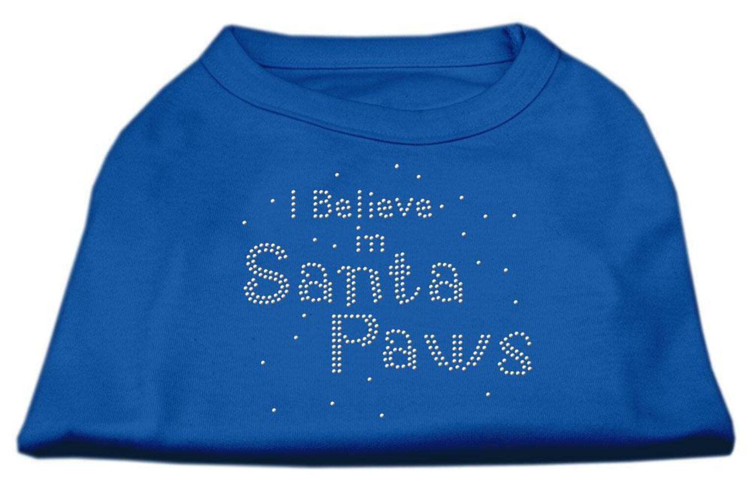 Mirage Pet Products 12-Inch I Believe In Santa Paws Print Shirt For Pets, Medium, Orange