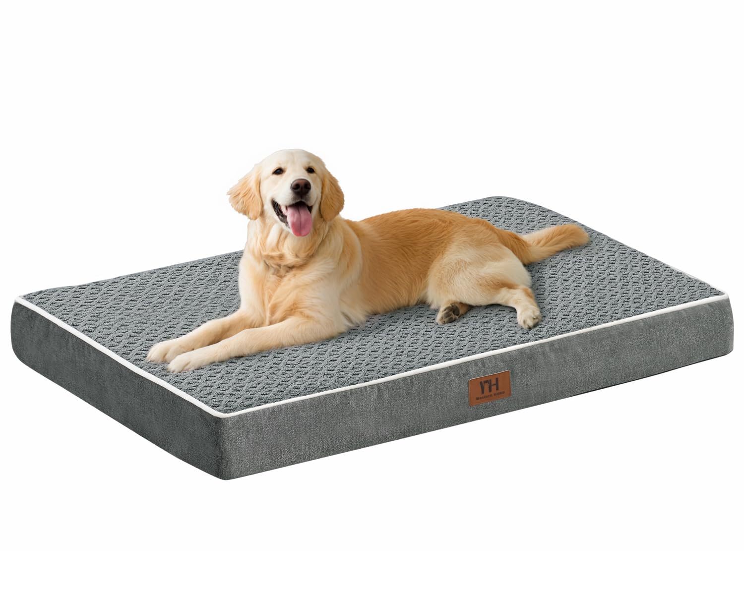 Dog Beds Large Sized Dogs,Xl Orthopedic Washable & Waterproof Dog Crate Bed, W/Removable Cover Big Plush Pet Beds Mat, Egg Crate