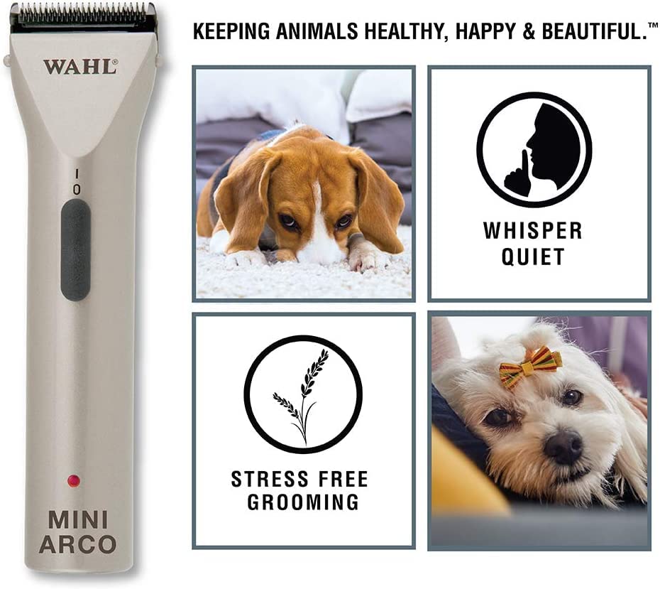 Wahl Professional Animal Miniarco Corded/Cordless Pet, Dog, Cat, And Horse Trimmer Kit