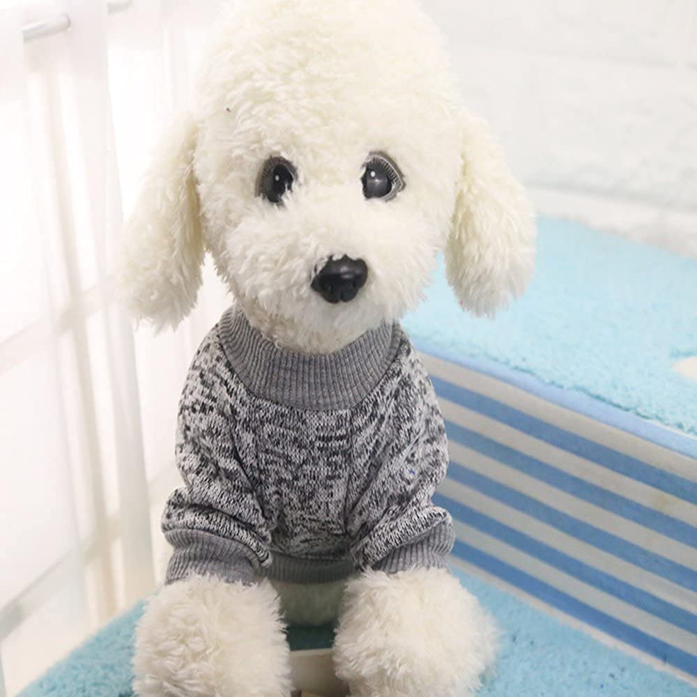 Idepet Pet Dog Classic Sweater, Soft Fleece Coat For Small,Medium Dog,Warm Pet Dog Cat Clothes,Soft Puppy Customes 2 Color (M, G