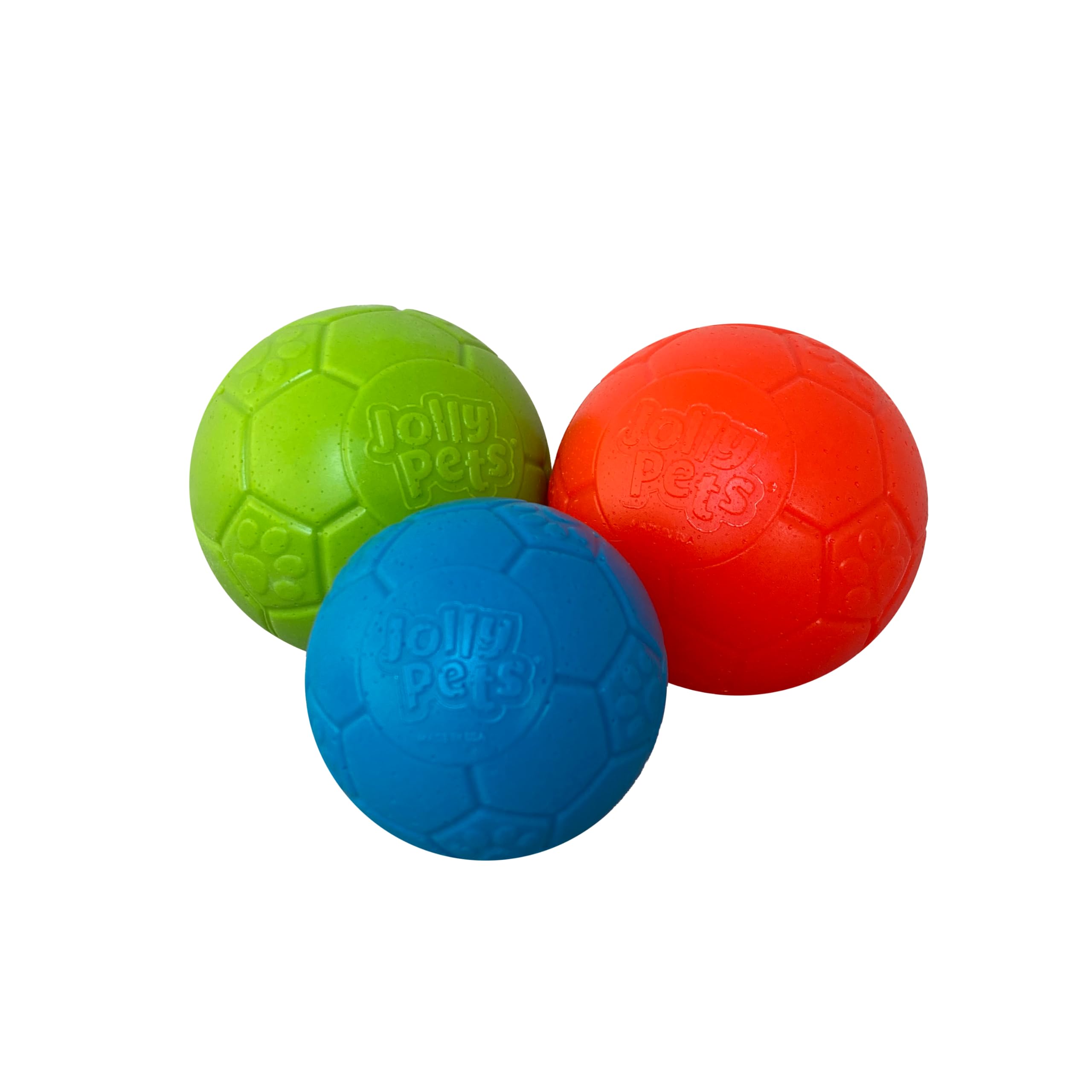 Jolly Pets Mini Jolly Soccer Ball; Floating-Bouncing Dog Toy; 3 Green Apple