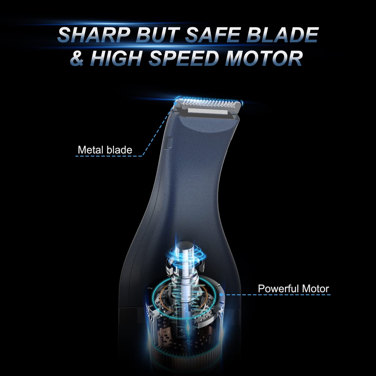 Oneisall Dog Clippers With Double Blades,Cordless Small Pet Hair Grooming Trimmer,Low Noise For Trimming Dog'S Hair Around Paws,