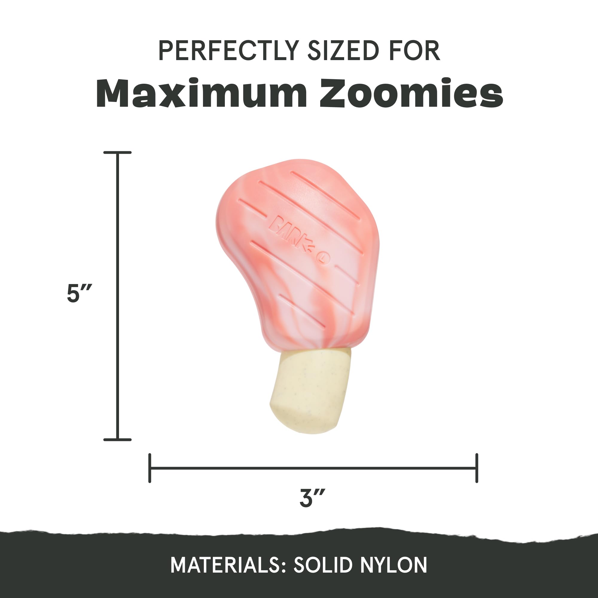 Barkbox Pork Chomp Dog Toy For Durable Tough Nylon Construction With A Gnaw-Friendly Texture, Perfect For Long-Lasting Chewing F