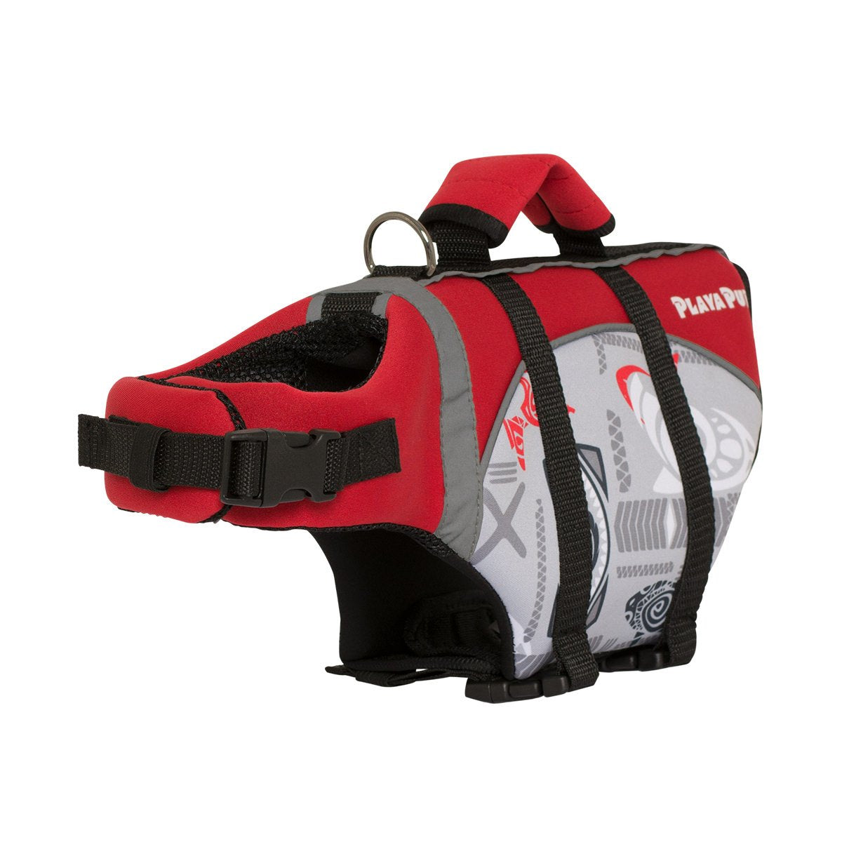 PlayaPup Dog Life Jacket, Tribal Shark Falcon, XX-Small