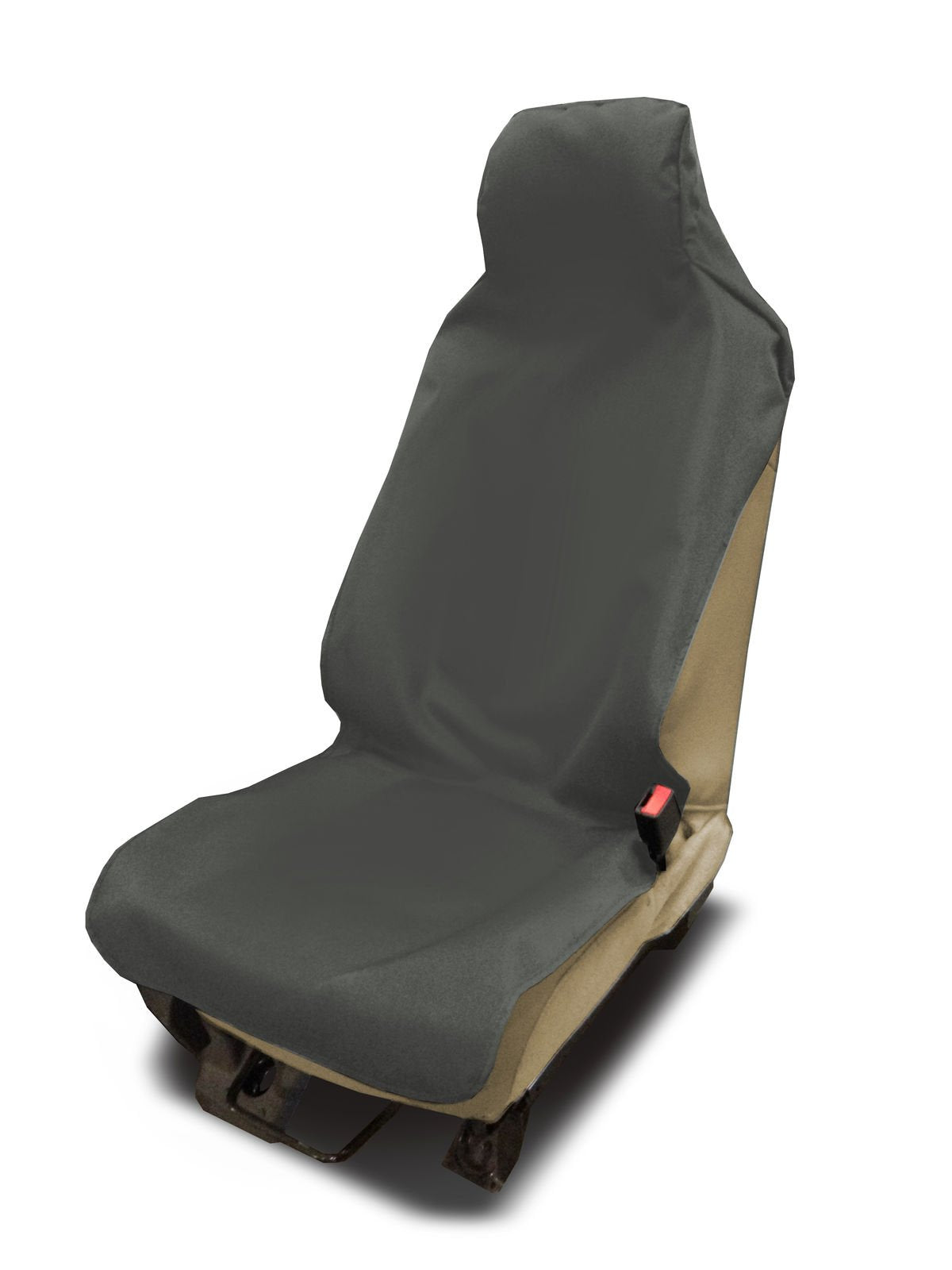 Coverking Compatible For Universal Front Bucket Seatshield Gray With Tpr Backing