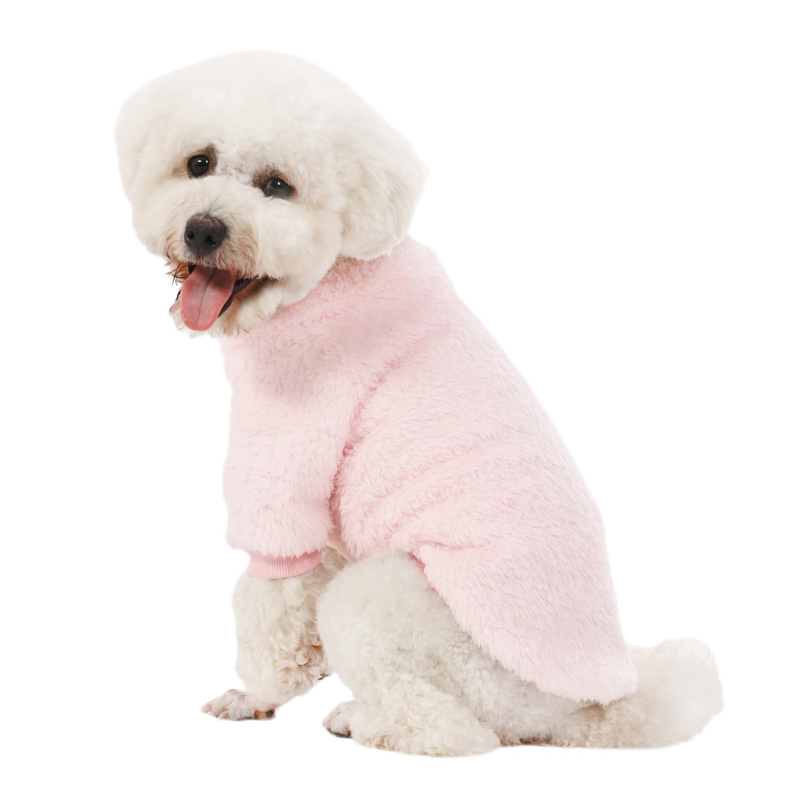 Kyaringtso Dog Sweater, 3 Pack Dog Sweaters For Small Dogs, Dog Clothes For Small Dogs Girl Boy, Ultra Soft And Warm Puppy Sweater Dog Coat For Winter Christmas (X-Small, Lt Pink+Lt Green+Lt Yellow)