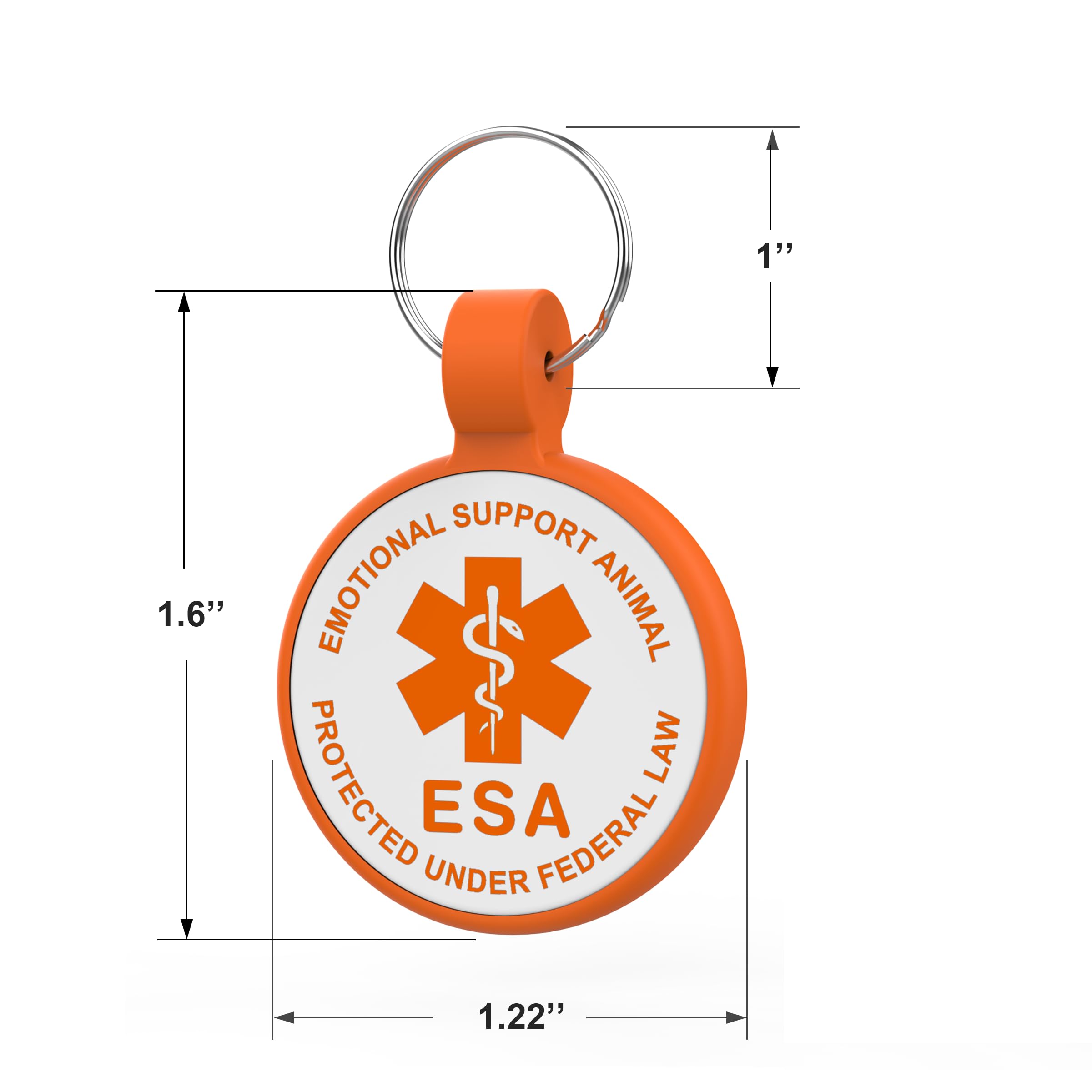 Whoseid Qr Code Dog Tag, Qr Code Pet Id Tag, Dog Id Tag, Waterproof Lightweight Silent Tag, Modifiable Free Pet Online Profile, Scan Qr Code Send Instant Pet Location Alert Email (Esa, Orange)