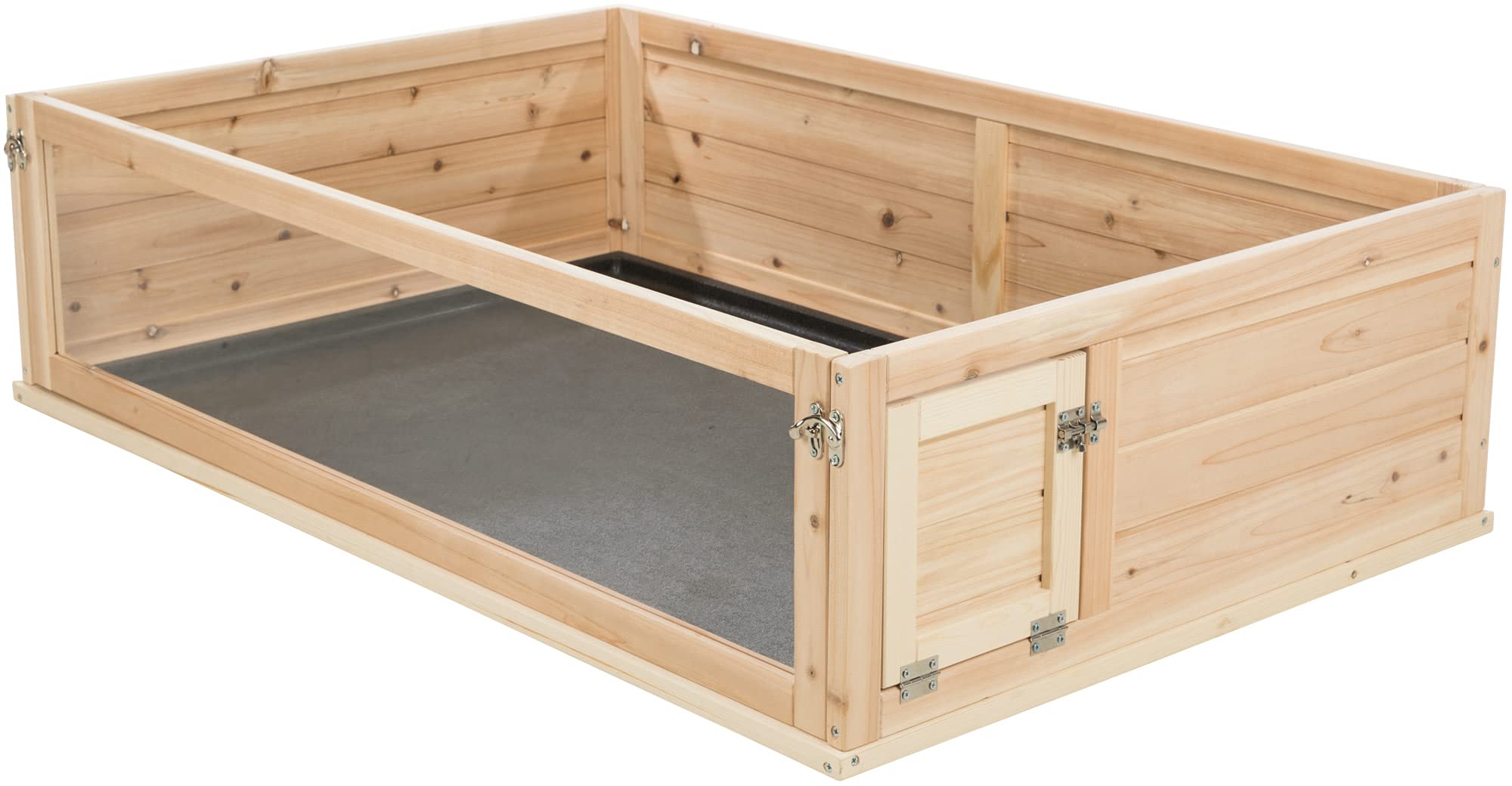 Trixie Small Animal Indoor Wooden Run With A View, Playpen For Turtles, Guinea Pigs, Hamsters