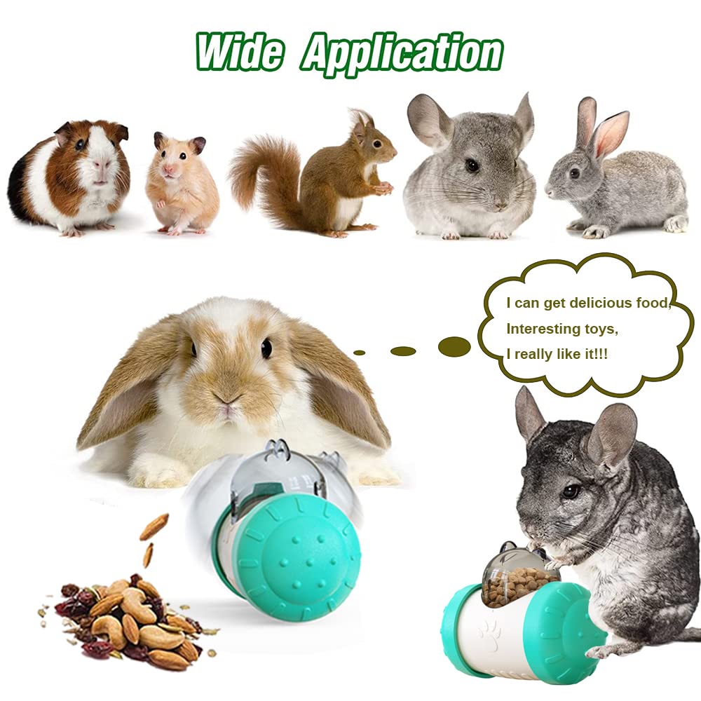 Interactive Treat Ball For Rabbits, Roll And Push, Use With Diced Carrot, Dried Herbs Or Dried Fruit, Snack Toy Ball For Rabbits, Guinea Pigs, Chinchillas, Hamsters, Gerbils, Rat Ect