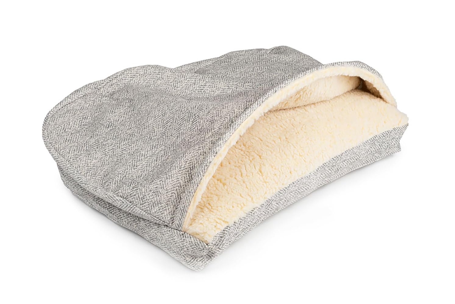 Snoozer Pet Products Luxury Rectangle Cozy Cave Dog Bed With Microsuede, Showdog Collection, Small, Palmer Dove