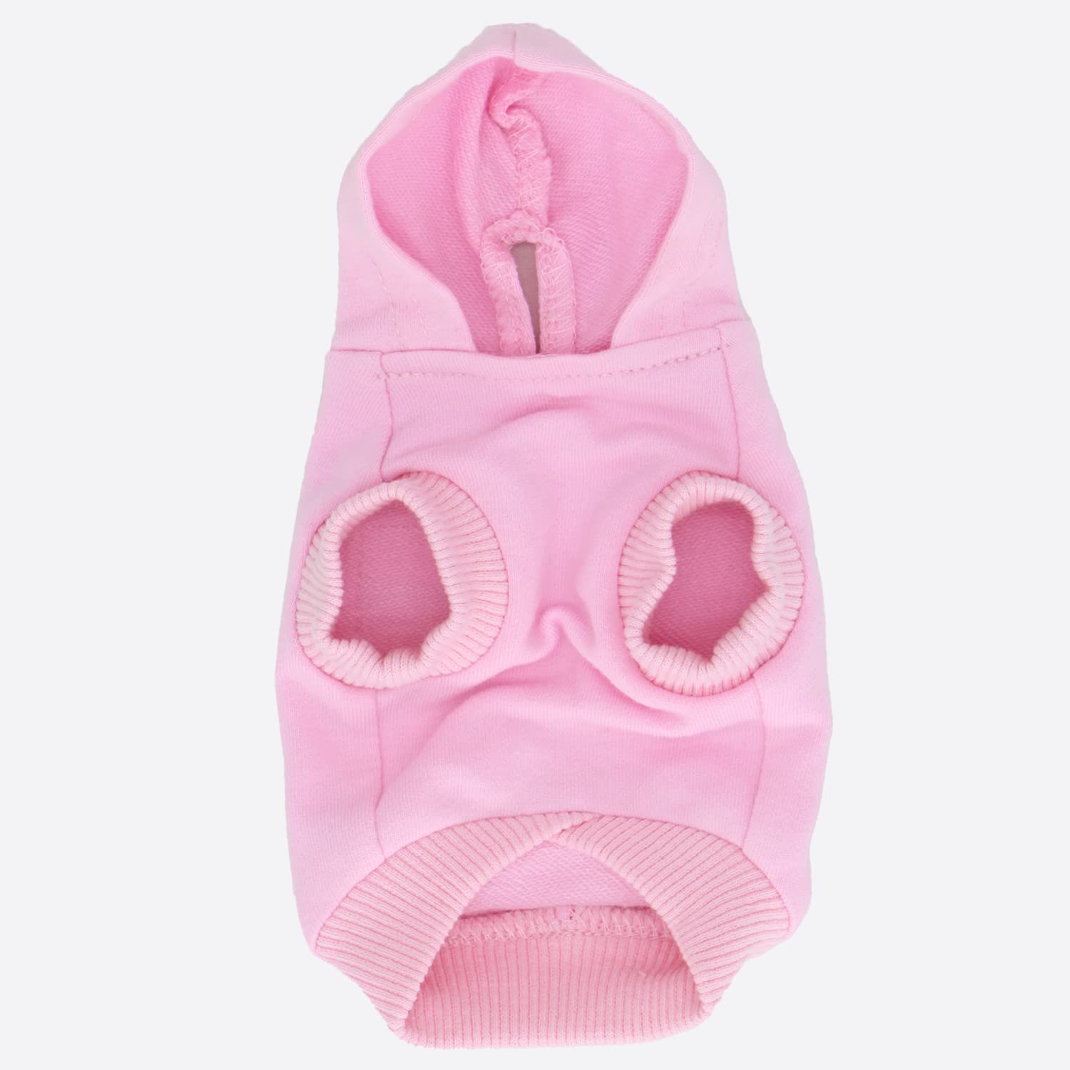 Lophipets Dog Cotton Hoodies Sweatshirts For Small Dogs Chihuahua Puppy Clothes Cold Weather Coat-Pink/Xxs
