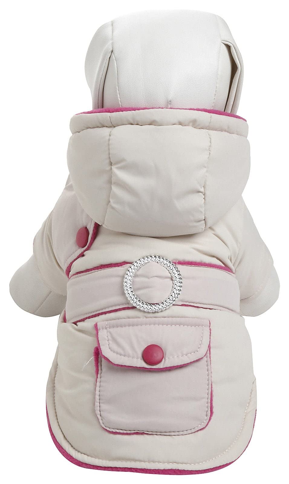 Pet Life Dual-Toned Jewel Winter Dog Coat With Diamond Stitched Trims - Dog Jacket Features 3M Thinsulate Insulation Technology For Small Medium And Large Coats For Dogs