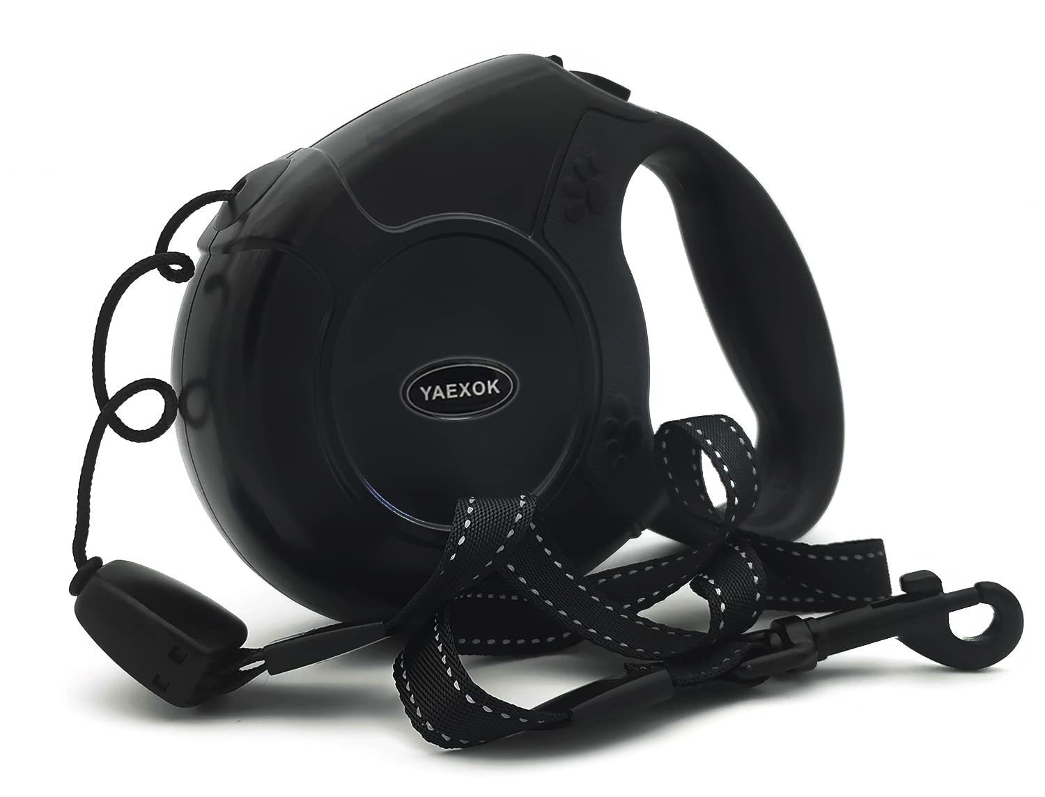 Heavy Duty Retractable Dog Leash 26ft,Pet Long Walking Leashes Leads for Small Medium Large Dogs Doggie Up to 110lbs (Black)