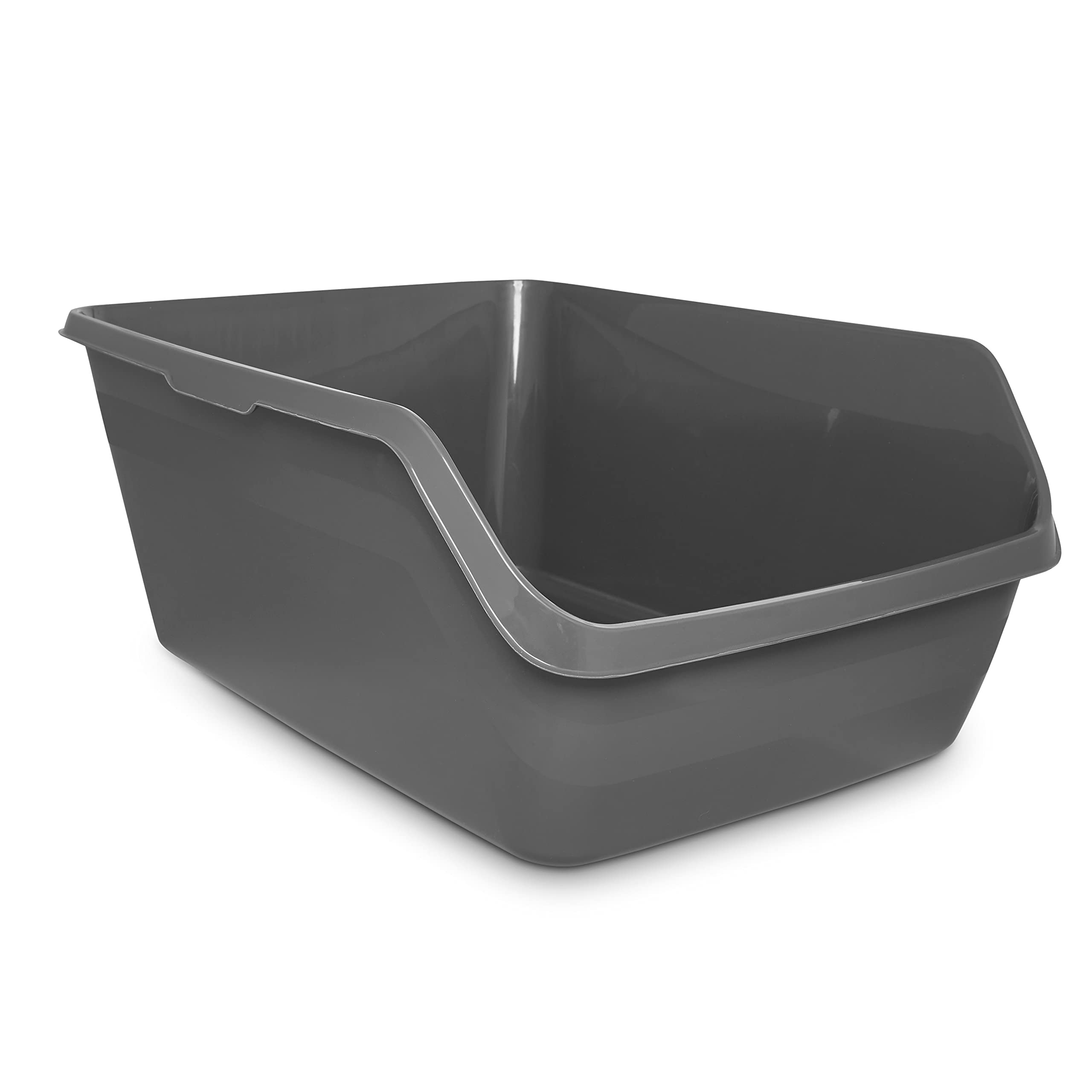 So Phresh Charcoal Shatter Shield High-Back Cat Litter Box, 18.5' L X 15' W X 8.5' H