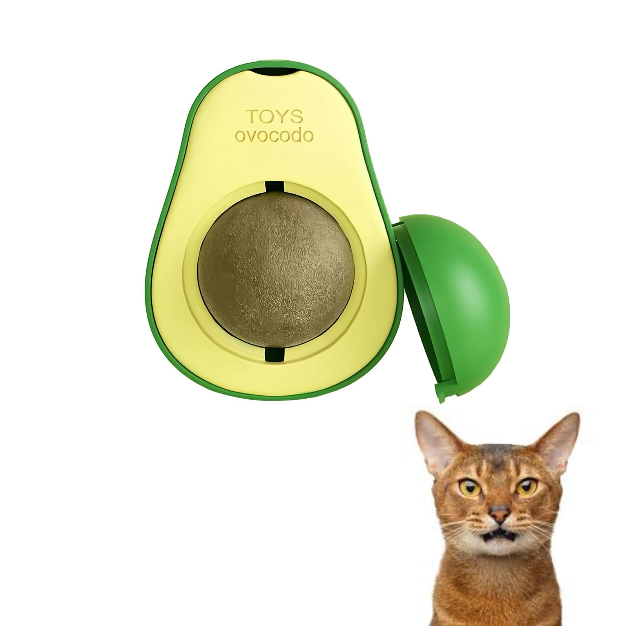 Bohobark Catnip Licking Ball  Teeth Cleaning Cat Bite Toy | Cat Wall Decoration, Kitten Playing Chewing Cleaning Teeth Toy Catn