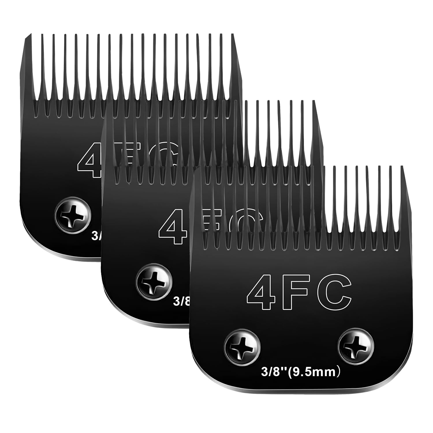4F Blades Dog Grooming Blades Compatible with Andis/Oster A5/Wahl KM-10 Series Dog Clippers,Detachable Clipper Replacement Blade