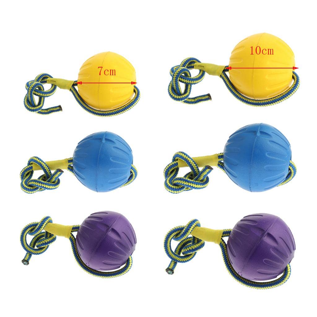 BNFFoam Ball Pet Dog Training Toy Ball with Rope Yellow_L|Pet Supplies|Dog Supplies|Toys|Package Includes:1 Piece Pet Dog Traini