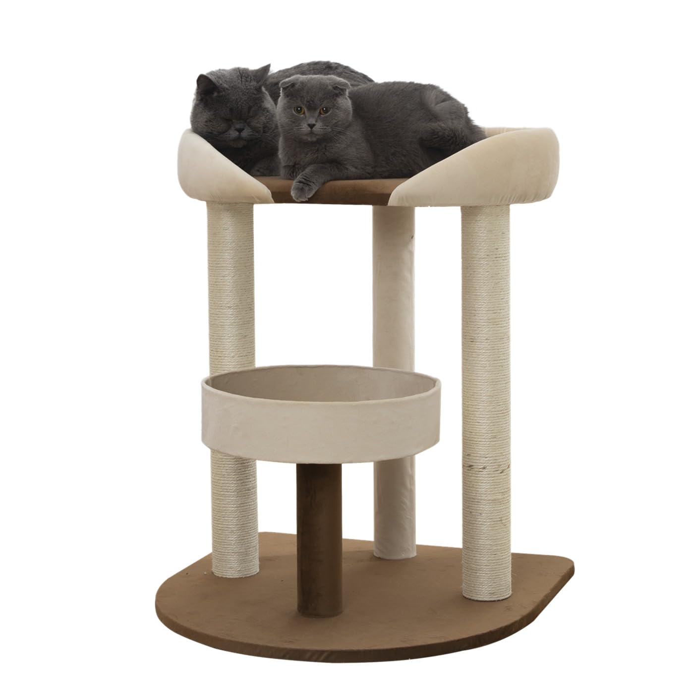Shengocase Modern Cat Tree Tower With Extra Large Platform Perch Bed For Maine Coon And Big Couch Sofa For Multiple Cats