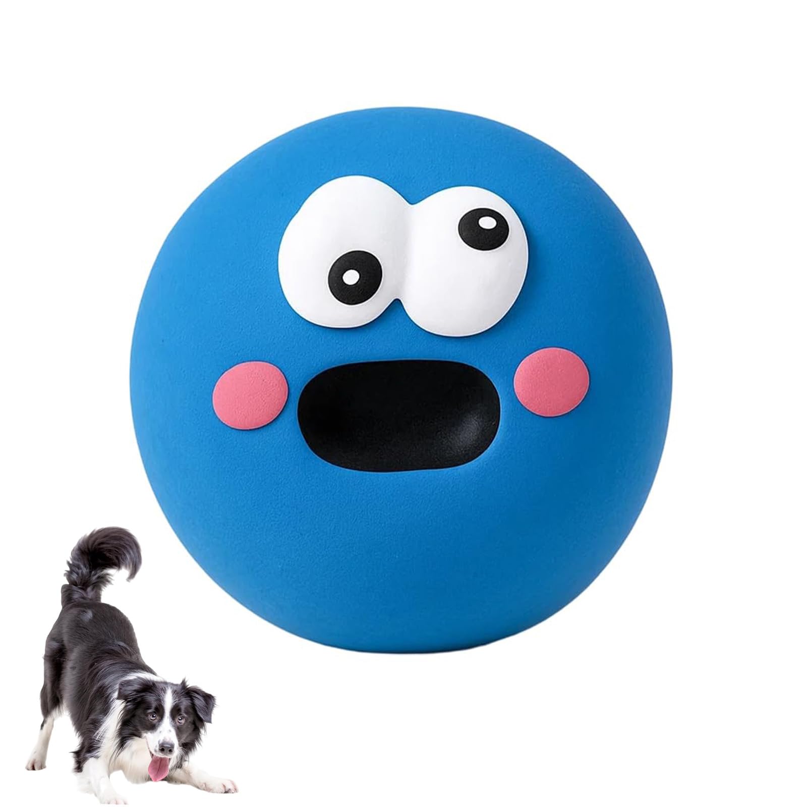 piercing Dog Toys, Dog Ball, Dogs Toys for Large Dogs  LongLasting Fetch and Chew Ball, Interactive Squeaky Toy for Indoor Out