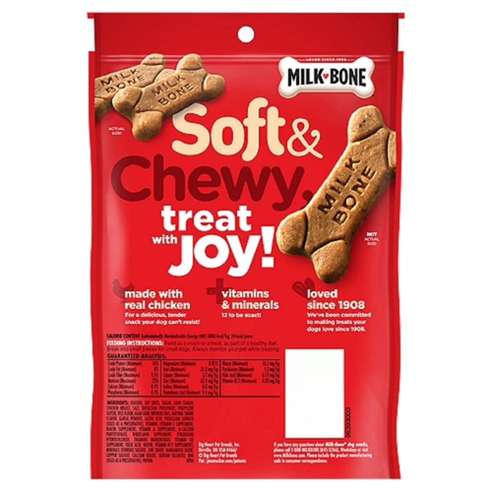 Milk Bone Dog Treats Chicken Flavor 5.6 Oz, Pack of 2