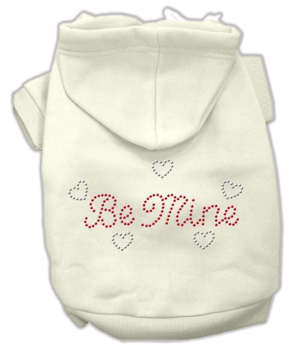 Pet, Dog & Cat Hoodie Rhinestone, &quot;Be Mine&quot; Black LG (10-14 lbs.)