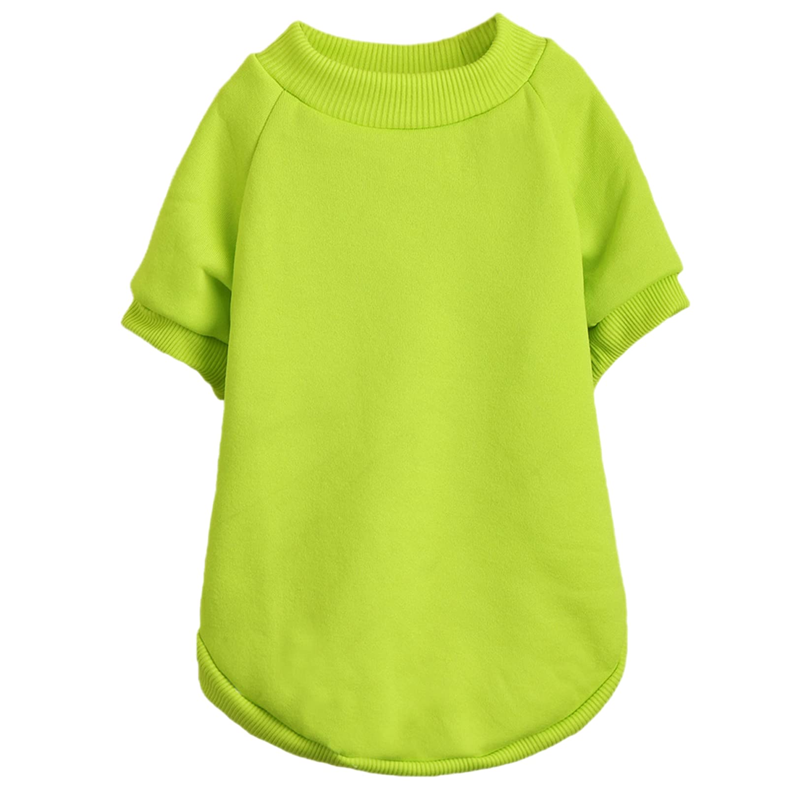 Jouhoi Puppy Sweater For Small Dogs Clothes Warm Winter Cat Clothe Pet Sweatshirt Knitwear Doggie Kitten Clothing, Light Green,