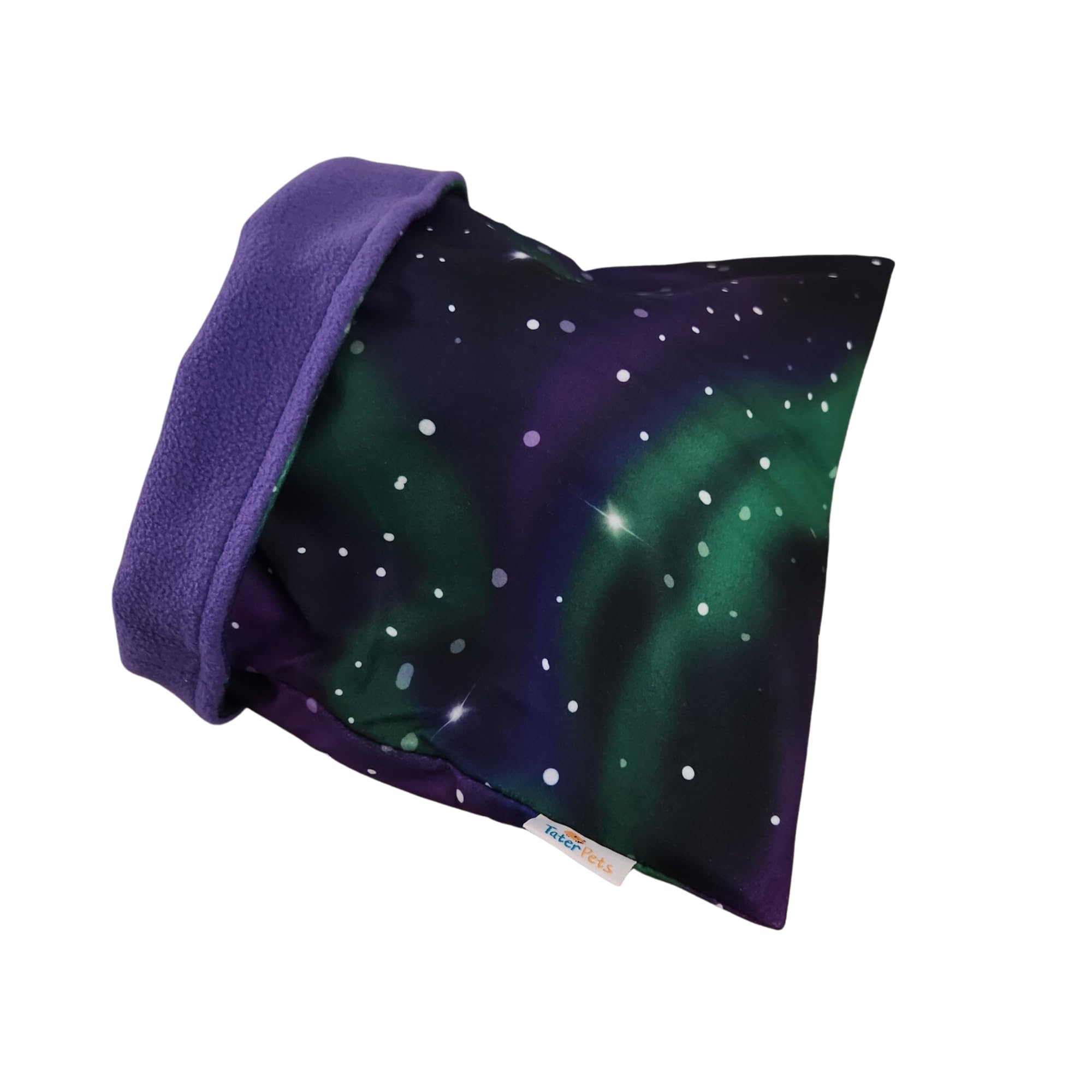 Tater Pets Snuggle Sack For Guinea Pigs Bed Pad Cuddle Sack Sleeping Bag (12X12)(Northern Lights)