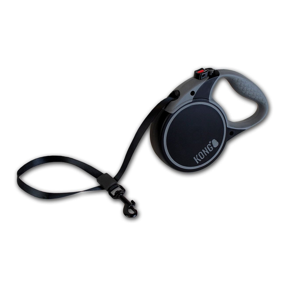 Alcott Kong Terrain Retractable Dog Leash, Small, Black, 16' Long