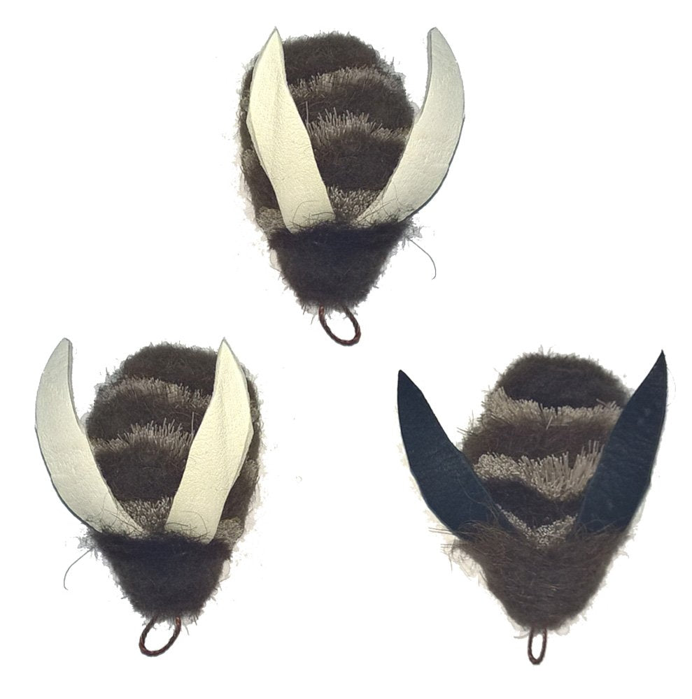 3 Big Sky Cats Buffalo Bee Attachment Pack - Fits Wildcat And Popular Bird, Bee, Mouse And Catcher Type Wands/Poles Teasers