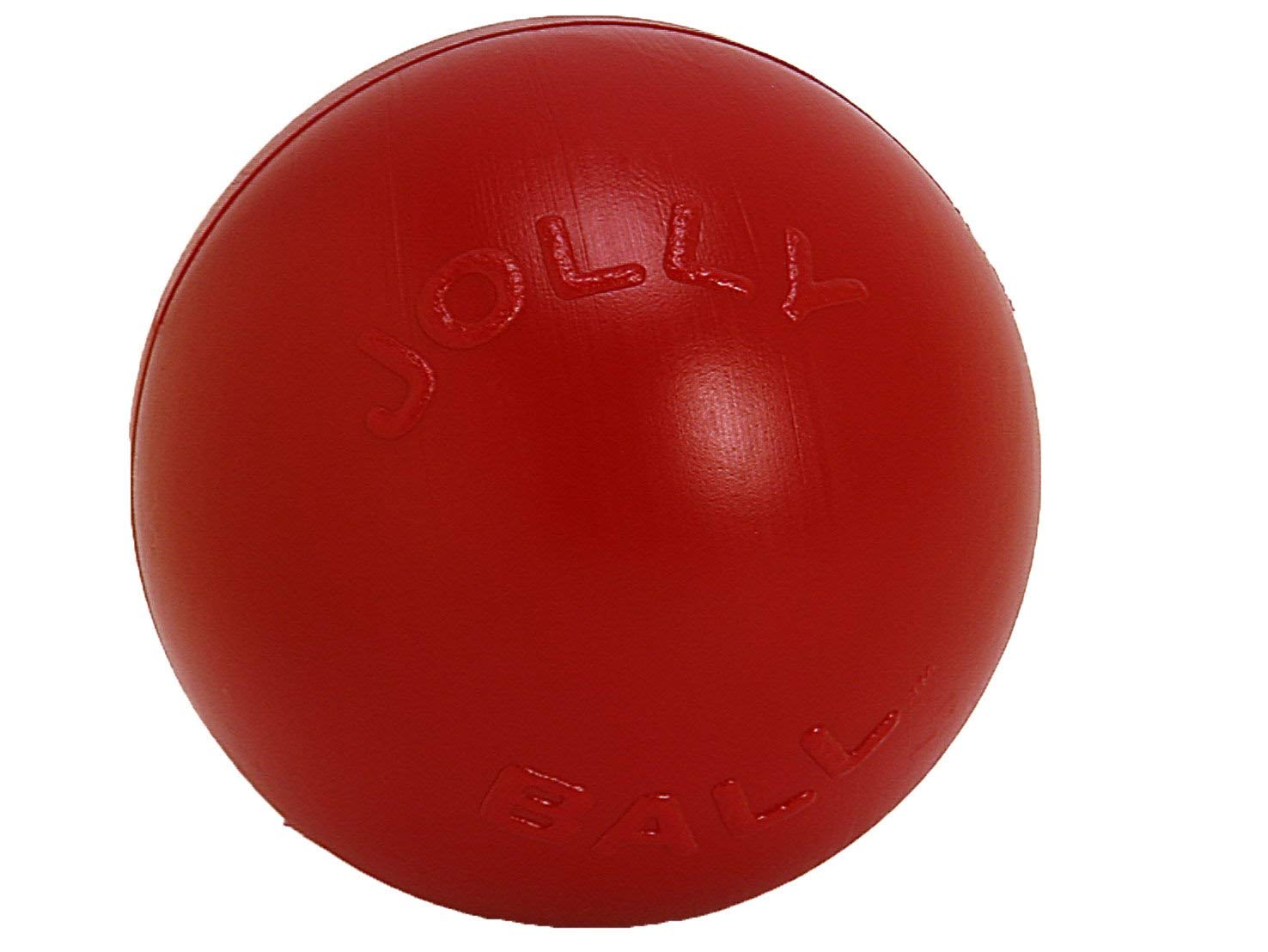 Jolly Pets Push-N-Play Ball Dog Toy, 10 Inches/Large, Red (310 Rd)