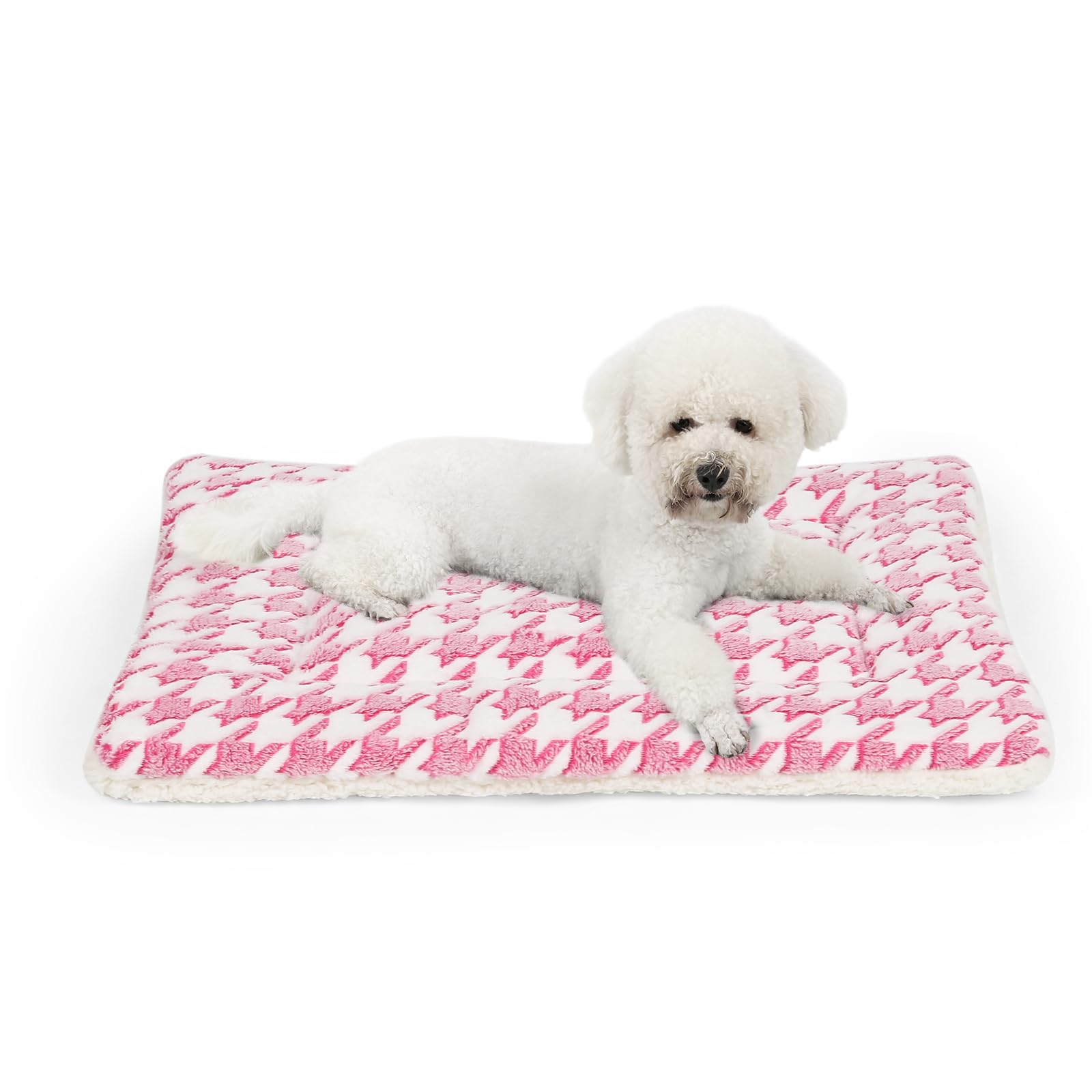 Kigmmro Dog Bed Mat, Reversible Dog Crate Pad for Medium Small Dogs, Portable and Soft Pet Bed Mat, Machine Washable Pet Bed Pad