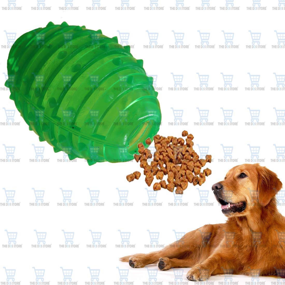 THE DDS STORE Squeaky Balls for All Dogs, Interactive Bright Colors, FoodGrade TPR Material, Jingle Bell Inside Ball, Spike Che