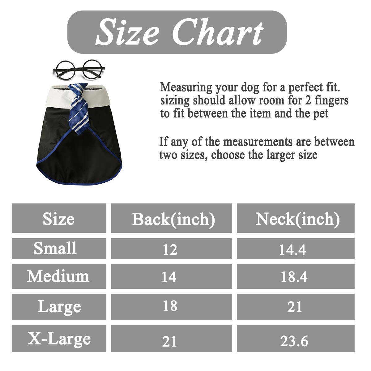Coomour Dog Halloween Costume Pet Wizard Shirt Funny Cat Clothes For Dogs Cats Clothing With Glasses (X-Large,Blue)