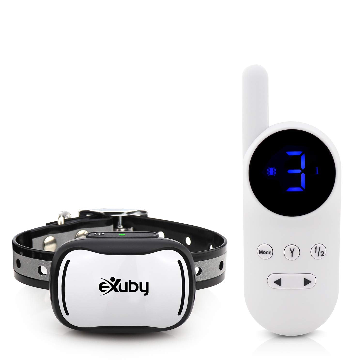 Exuby - Tiny Shock Collar For Small Dogs 5-15Lbs - Smallest Collar On The Market - Sound, Vibration, & Shock - 9 Intensity Level