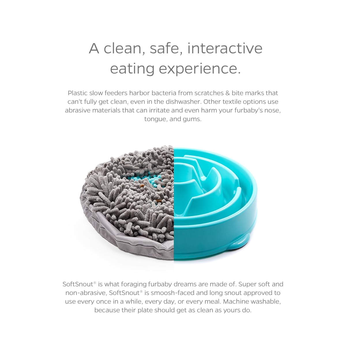 Pet Parents Forager Bowls, Slow Feeder Dog & Cat Bowls With Softsnout & Non-Slip Backing, Portable Pet Puzzle Toys & Snuffle Mat