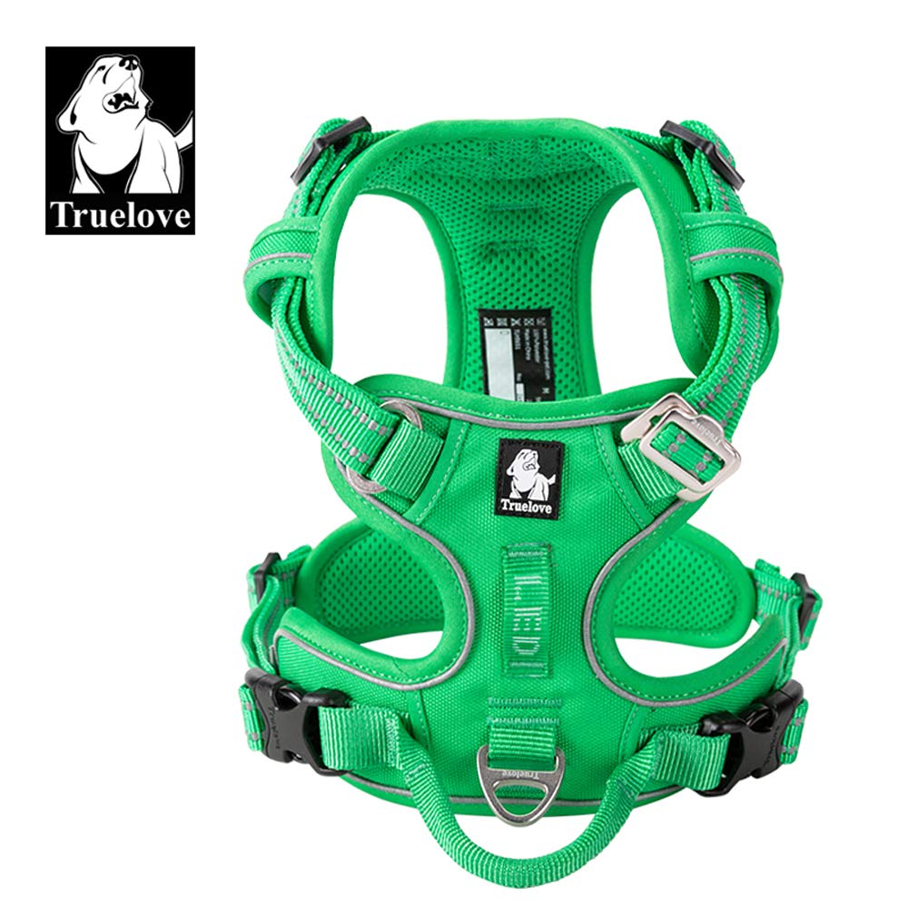 True Love Dog Harness No Pull Nylon Reflective Pet Harness Adjustable Comfortable Control Step-In Brilliant Colors Truelove Tlh56512