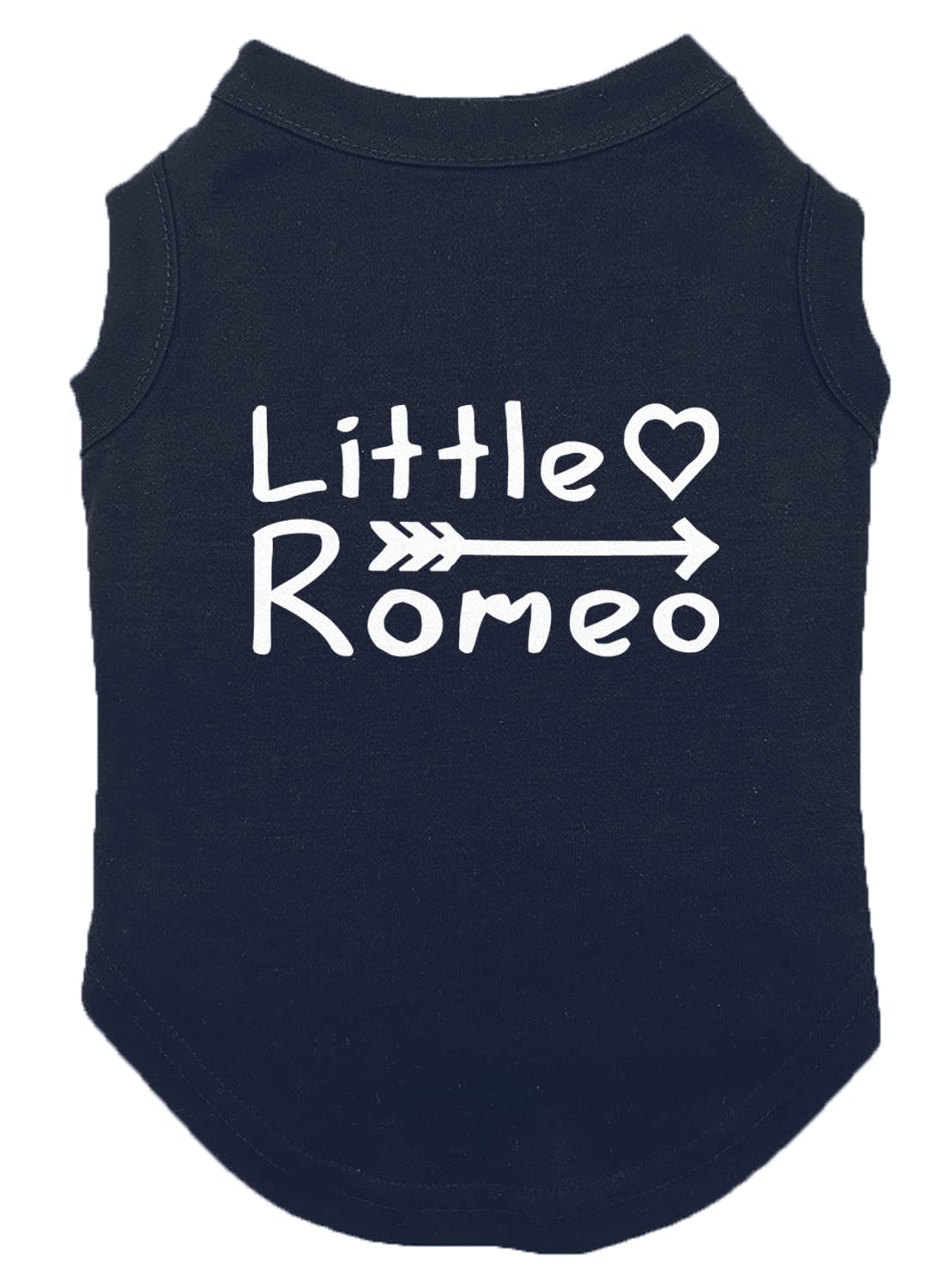 Little Romeo - Stud Handsome Cute Juliet Love Dog Shirt (Navy, 3X-Large)