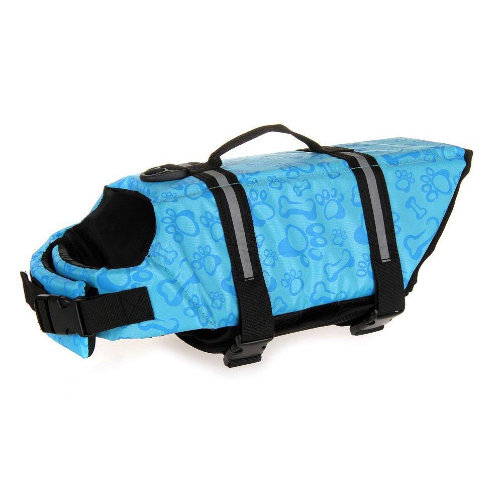 Tesoon Dog Life Jacket Quick Release Easy-Fit Adjustable Dog Life Preserver