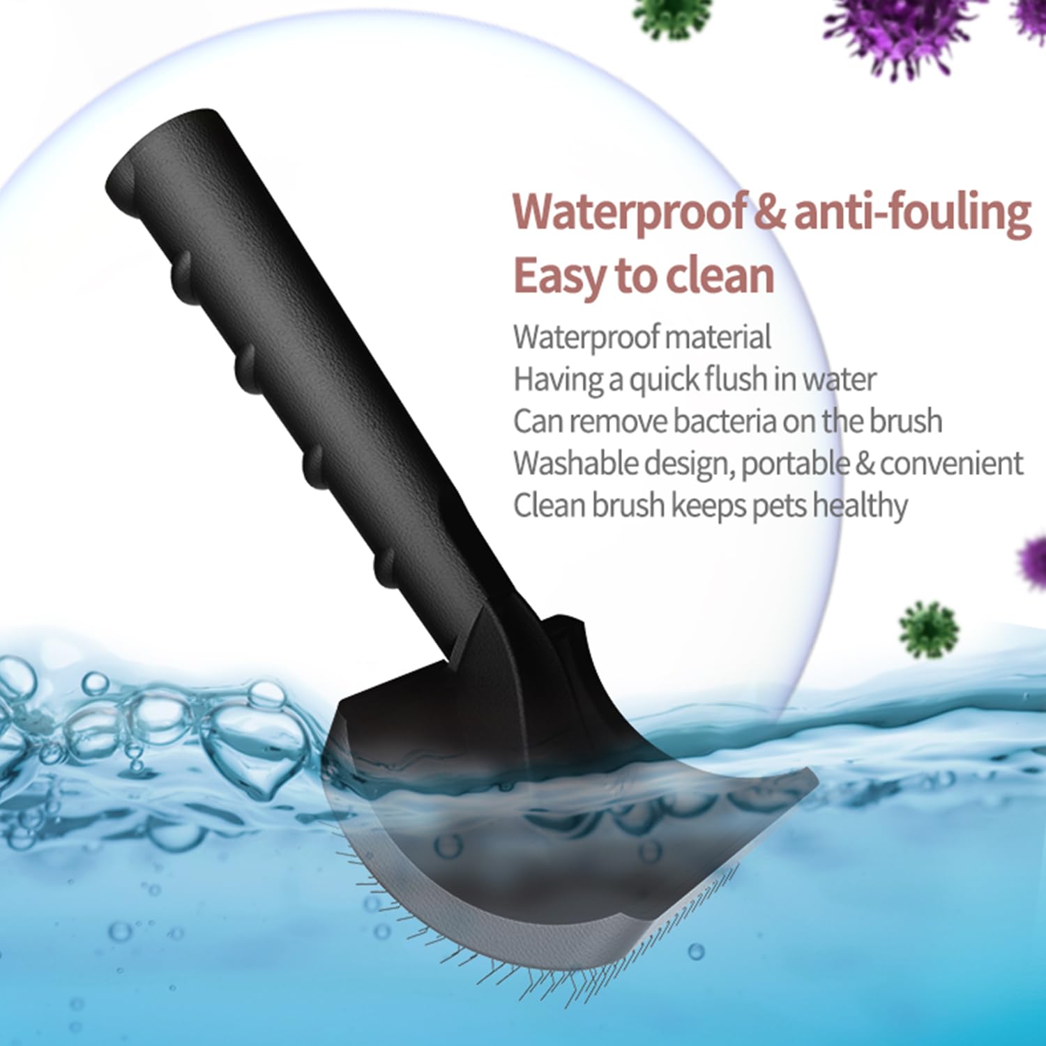 Dog Slicker Brush For Poodles,Doodles,Goldendoodles Grooming Fluffy Shedding Tangles Mats Knots Easy And Quick Best Dog Slicker