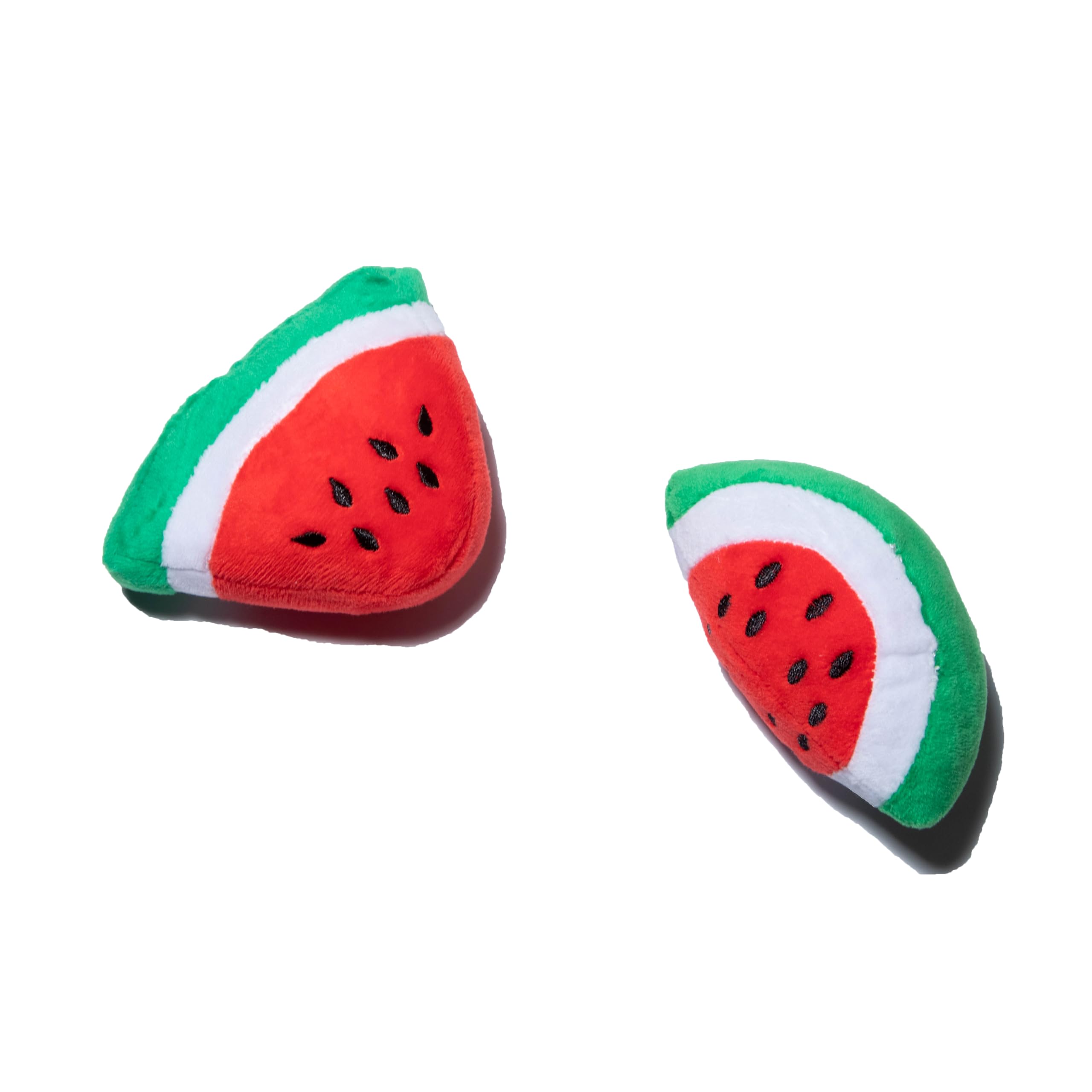 Glow Pups Dog Toy Watermelon 2-Pack For Small Dogs, Plush Squeaky Dog Toys For Small Dogs, Fun Cute Design, Promotes Mental Stim