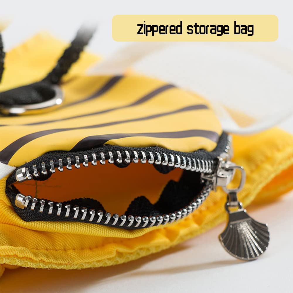 Nacoco Small Dog Bee Harness And Leash Set - Cat Costume Pet Funny Walking Vest For Small Dogs, Cats And Puppy (M)