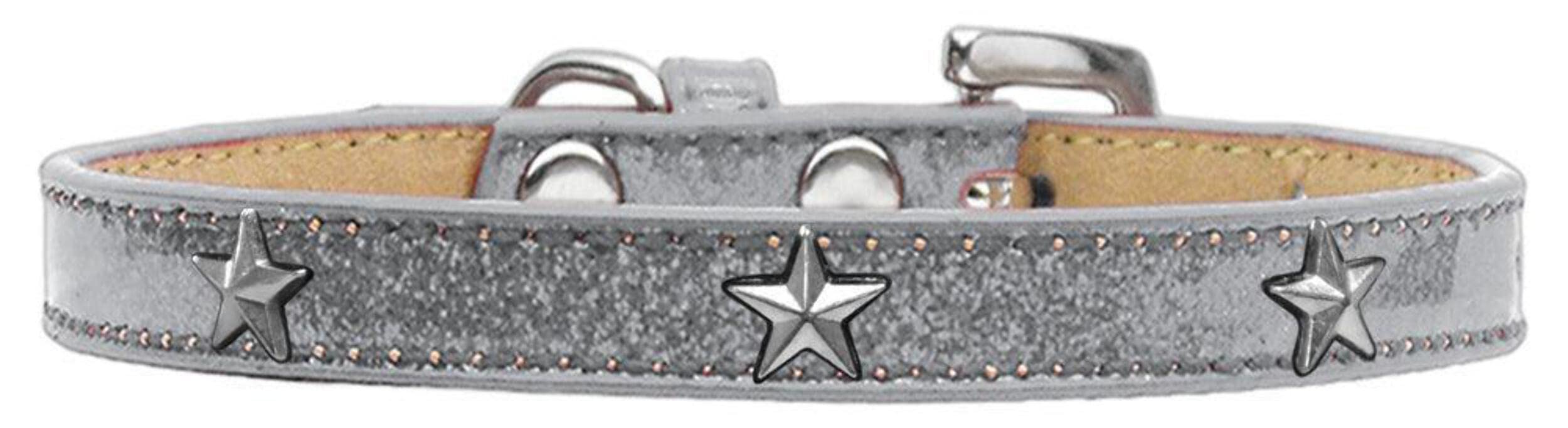 Dog, Puppy & Pet Widget Ice Cream Collar, Silver Star Gold 20