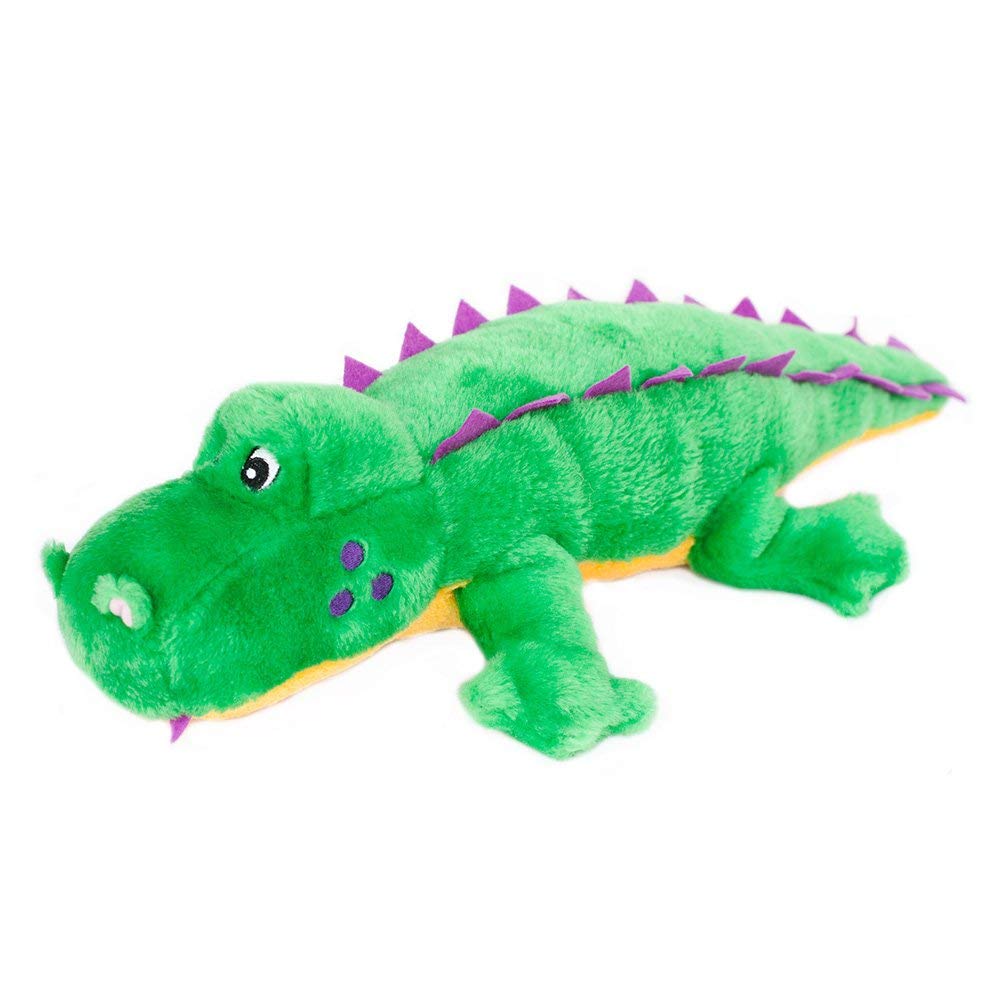 Zippypaws - Grunterz Grunting Plush Large Dog Toy - Alvin The Alligator
