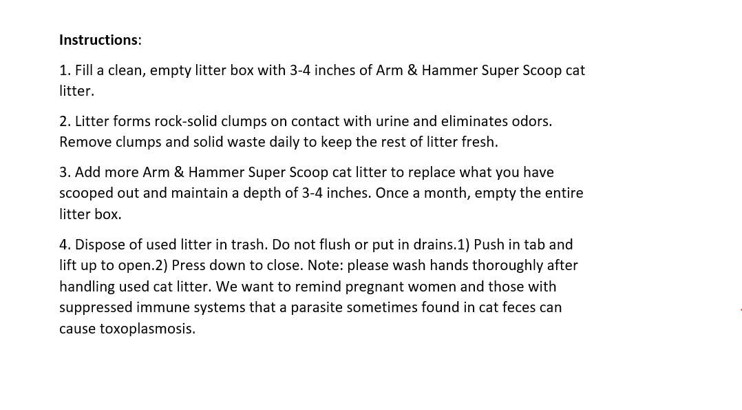 Arm & Hammer Super Scoop Litter, Fragrance Free,14 Lbs (Packaging May Vary)