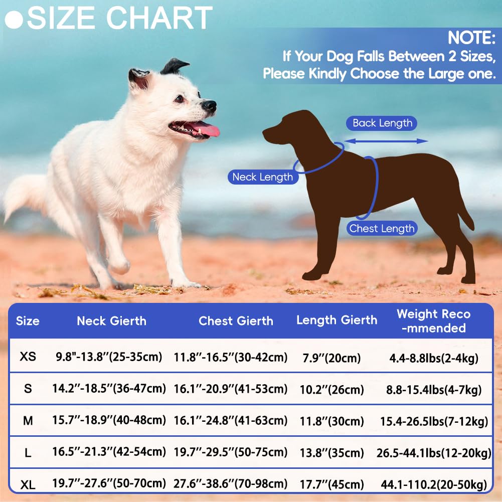 Emust Large Dog Life Jacket, Dog Life Vests For Swimming, Small/Medium/Large Pet Life Preserver With Rescue Handle, Adjustable P