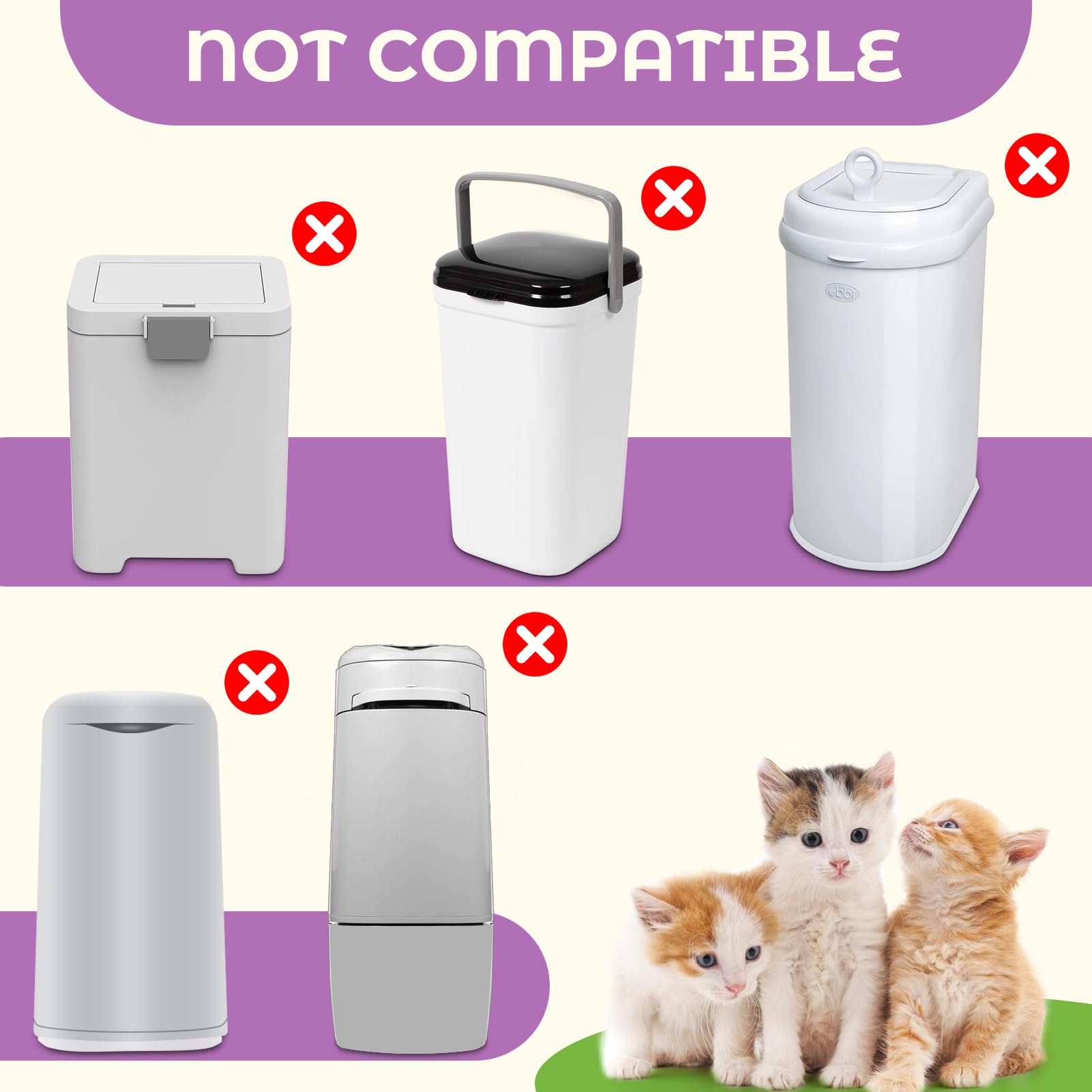 Premium Cat Litter Refill Bags |Jumbo 28Ft 2-Pack | Lasts Up To 8 Months | 2 Cartridges For Superior Odor Control