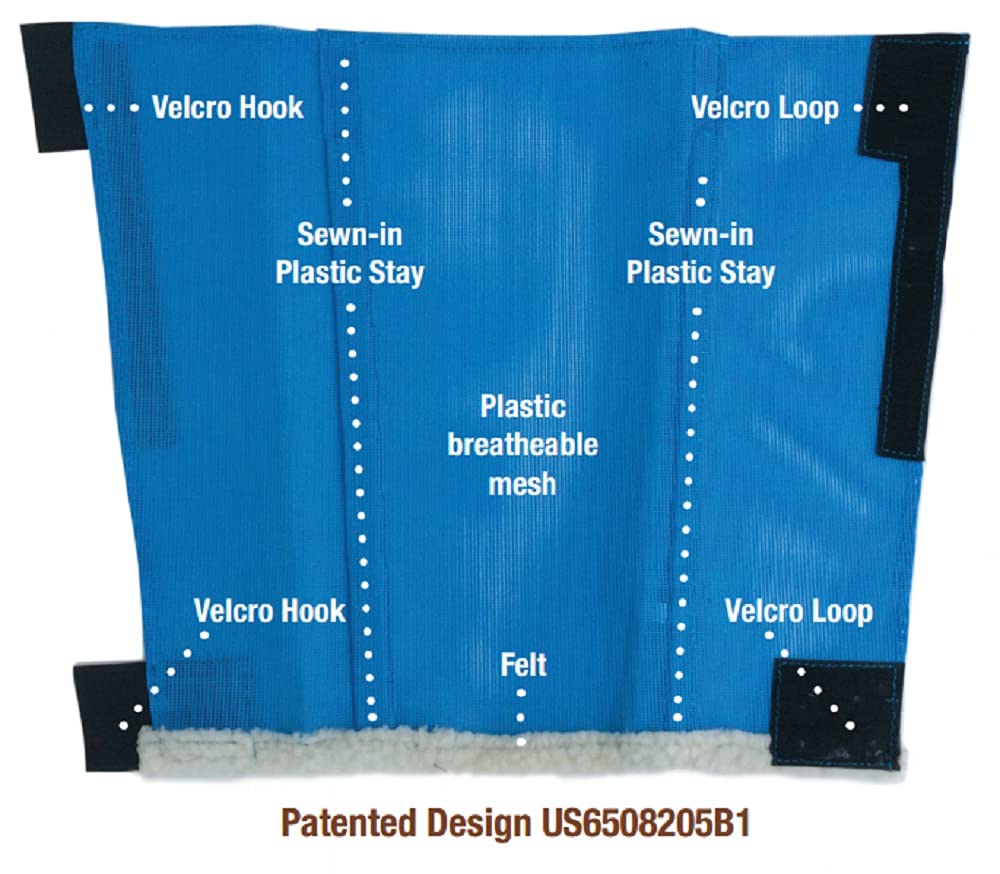 Shoofly Horse Leggins, Patented Loose Fitting Boots, Reduce Stomping, Stress & Fatigue, Breathable Plastic Mesh (Pink/Mini)