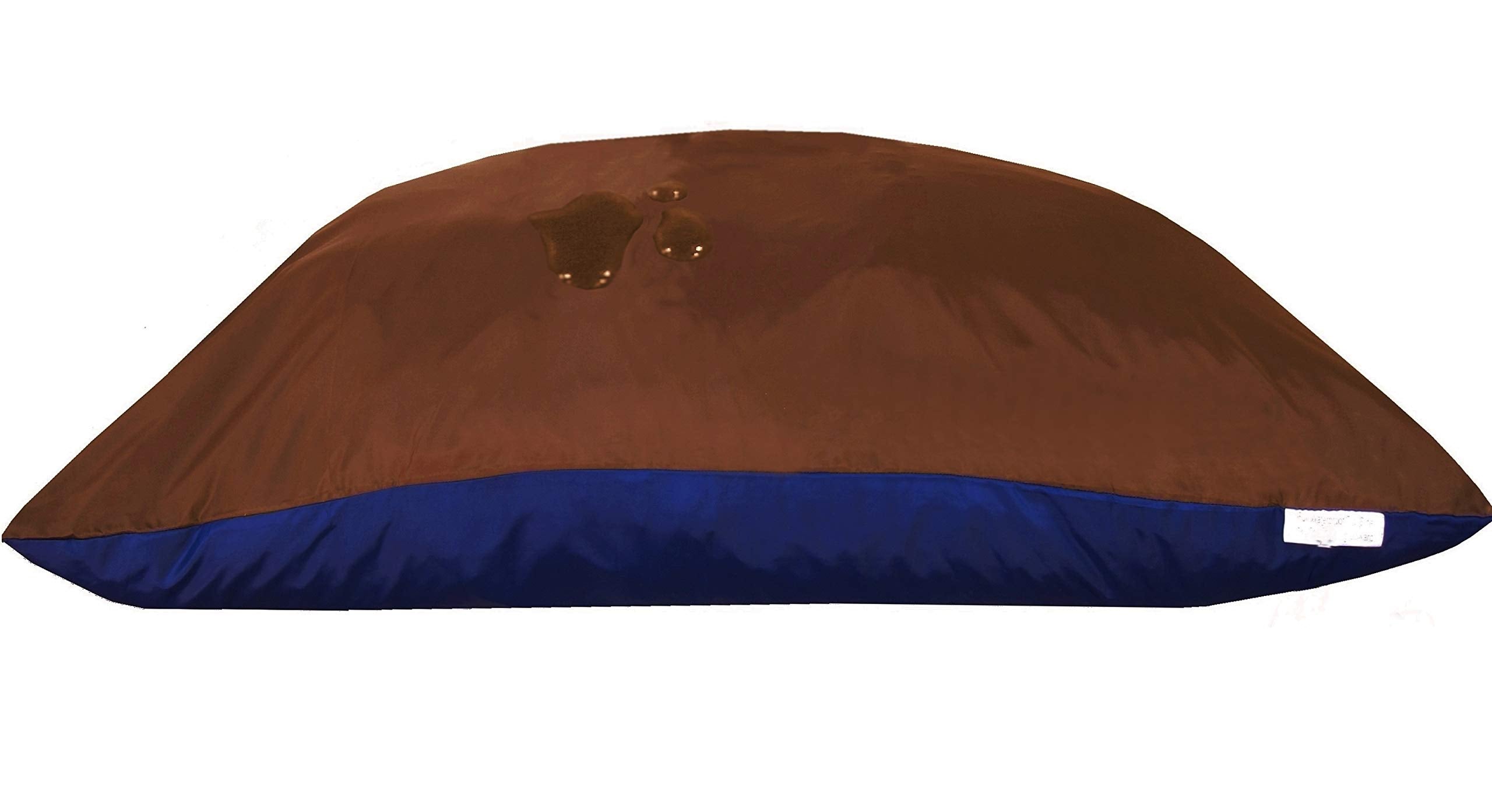 IC 2 Packs Waterproof zipper internal pet dog bed duvet cover for 40x35X4 Extra Large Memory Foam Pad or Pillow  XL 44X39 