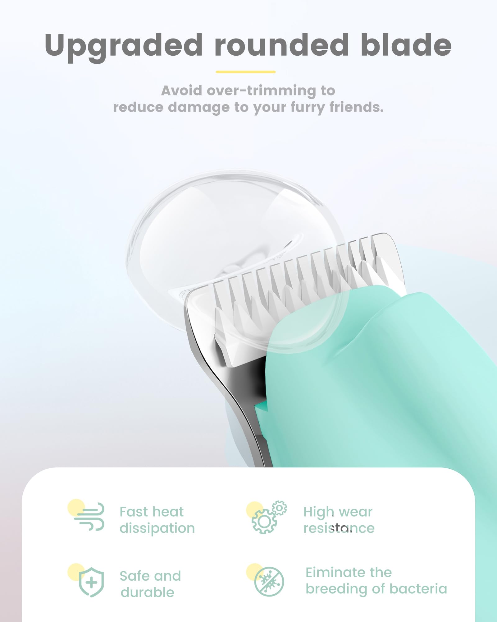 Papmini Dog Paw Trimmer With Led Display, 35Db Ultra-Low Noise Paw Trimmer For Dogs, Cordless Dog Clippers For Grooming With Led