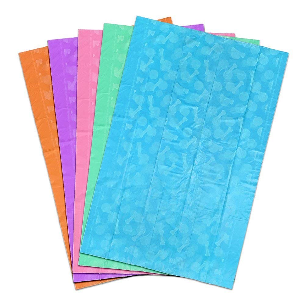 Bags On Board Strong, Leak Proof Dog Poop Pick-Up Bags - Fashion Print (140 Bags)